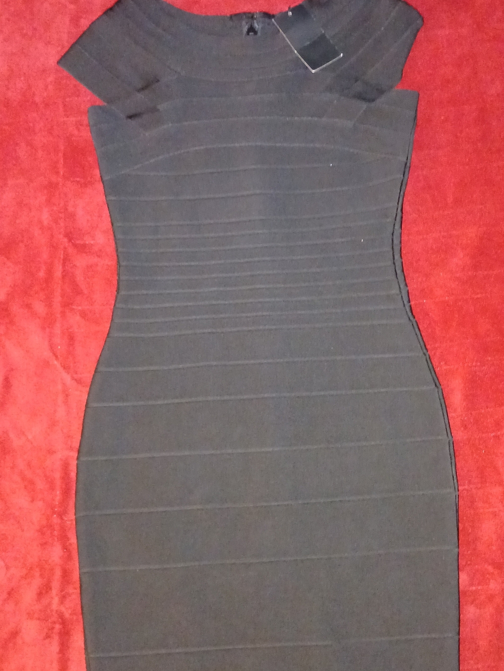 Classic Black Bandage Sheath Dress for Women